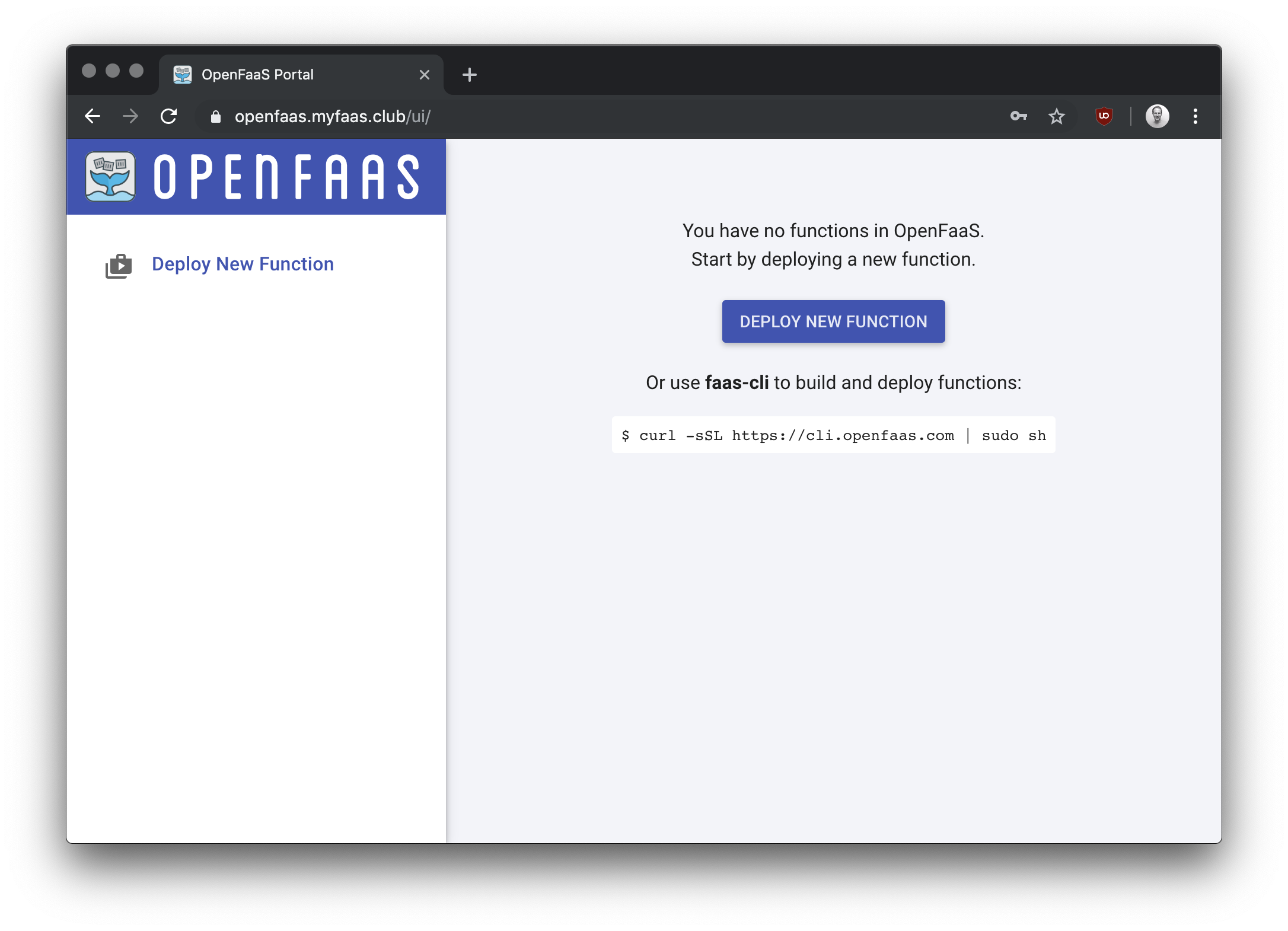 OpenFaaS Portal